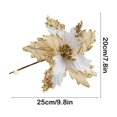 thumbnail image 3 of Christmas Gift Decor Christmas Glitter Magnolia Magnolia With Stems Christmas Tree Decoration Flower Wreath Christmas Year Decoration Holiday Gift Christmas Tree Decorations, 3 of 6