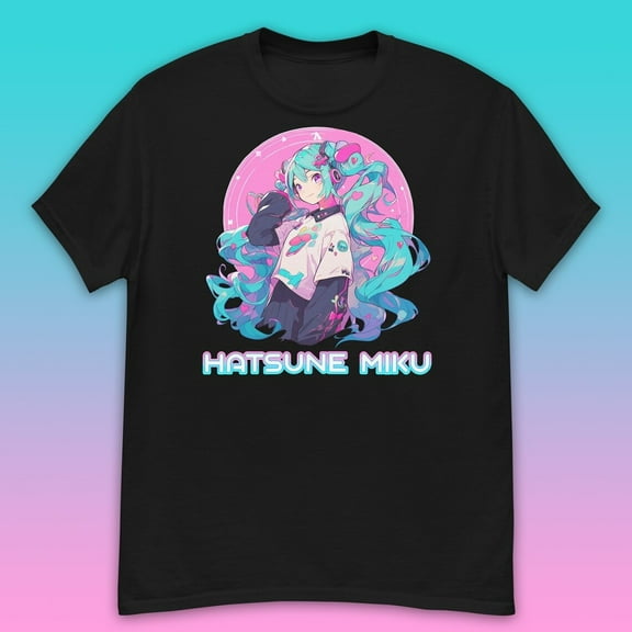 Vocaloid Hatsune Miku T-Shirt, Pink Hearts Cute Kawaii Shirt