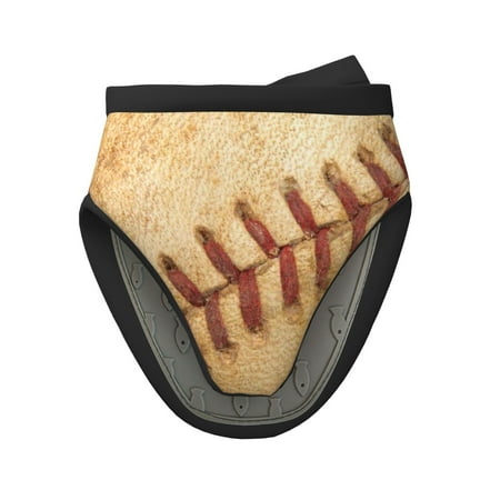 

Pofeuu Vintage Baseball Print Thickened Mini Silicone Oven Mitts Heat Resistant Rubber Oven Mitt Gloves Finger Pinch Grips Pot Holder Silicone Potholder