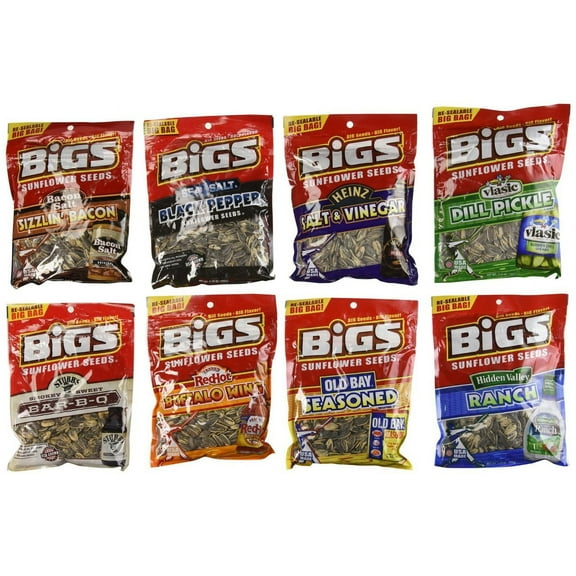 Bigs Stubb's Bar-B-Q Sunflower Seeds, 5.35 oz - Case of 12