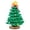 Light Green, variant on Handmade Crochet DIY Mini Christmas Tree Ornaments, Knitted Finished Product Xmas Tree with 7 Layers and Wooden Base for Christmas Party Home Office Table Decor (Green)