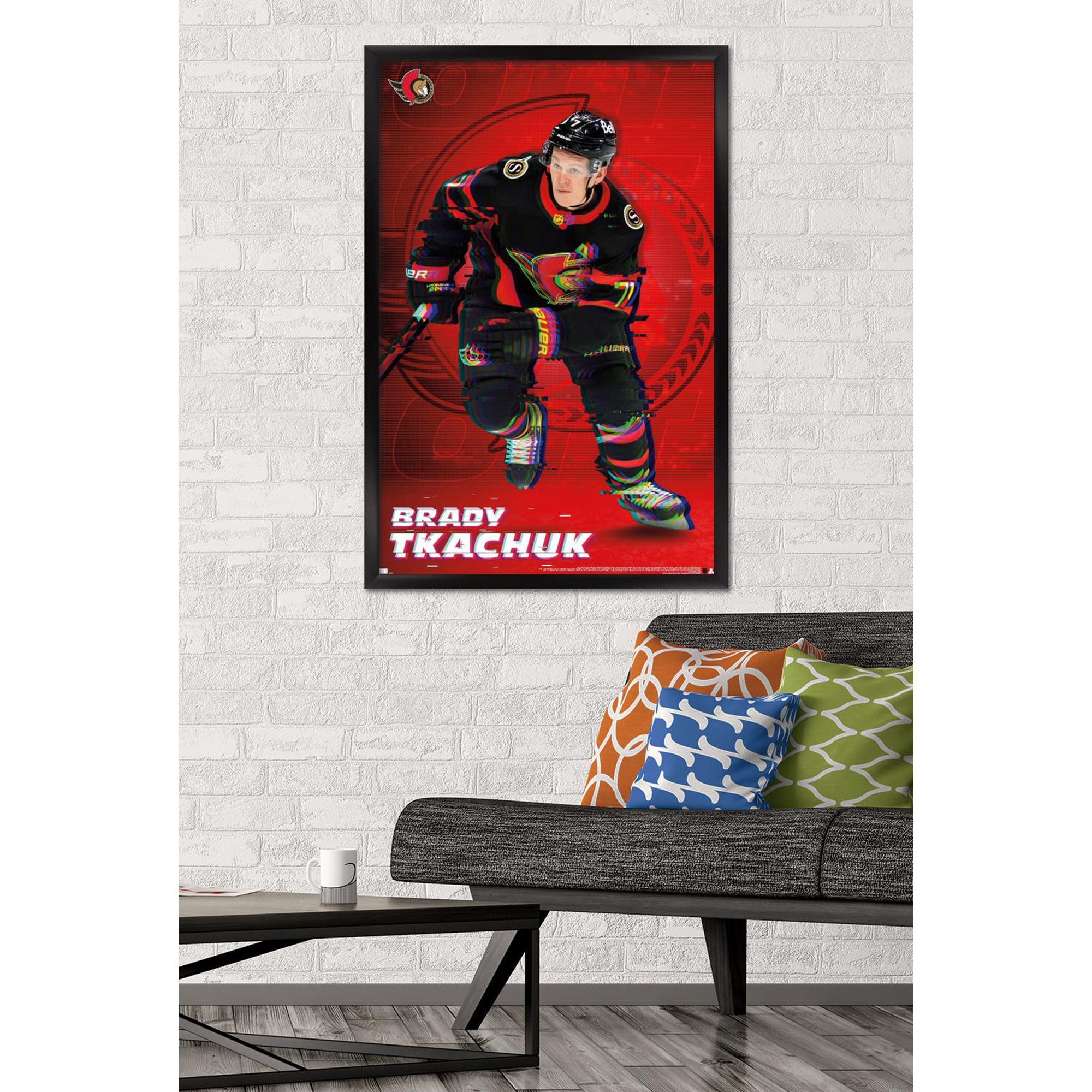 NHL Ottawa Senators - Brady Tkachuk 20 Wall Poster, 22.375" x 34", Framed