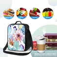 thumbnail image 4 of Honeii Cactus Print Insulated Lunch Bag, Reusable Lunch Box for Adult, Leakproof Cooler Bag for Work Office Travel Picnic, 4 of 7
