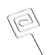 thumbnail image 3 of 15pcs Table Number Holder Cute Shape Electroplating Process Practical Photo Stand for Office Anniversary PartySilver, 3 of 3