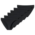 thumbnail image 1 of UNCOVER by SCHIESSER Calzoncillos para mujer  - Tai, algodón suave, paquete de 6 Negro S (Small), 1 of 4