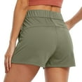 thumbnail image 5 of Womens Shorts Sports Loose Fit Breathable Lace Up Yoga Fitness Casual Bermuda Cargo Board Gym Dark Gray Bottoms Sizes M, 5 of 6