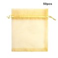 thumbnail image 4 of Kenally 50 Uds. Bolsa de malla ligera y duradera de tela para frutas con cierre de cordón bolsa de protección de frutas bolsa a prueba de Jardín y Patio dorado 10*12 CM, 4 of 6