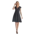 thumbnail image 4 of Scoop Neck A Line Dress with Keyhole Detail, 4 of 10