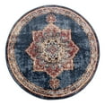 thumbnail image 3 of Unique Loom Utopia Collection Area Rug - Helios (3' 3" Round Dark Blue/Beige), 3 of 7