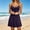 Purple, variant on Womens Mini Dress Spaghetti Strap Summer V Neck Tie Front Ruched Bodice Flattering A-Line Casual Flowy Sundress Lightweight Chic Skater Dress for Beach Vacation