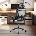 thumbnail image 7 of GIANNA Ergonomic High-Back Mesh Office Chair with Lumbar Support, Adjustable Armrests, and Breathable Design for Comfortable Long-Hour Work, Grey, 7 of 7