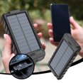 thumbnail image 2 of JTNeq Multi-Functional Solar Power Bank with 20000mAh Capacity, Outdoor Lighting, and Sandproof Design for Adventure, 2 of 7