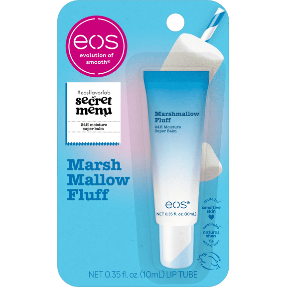 eos 24H Moisture Super Balm Marshmallow Fluff Lip Mask & Treatment Skincare 0.35 fl oz