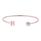 thumbnail image 1 of Pulsera Mujer Inicial Letra LuckyLy, Acero Inoxidable y Zirconia Cúbica, Modelo Sonia rosa UNITALLA, 1 of 8