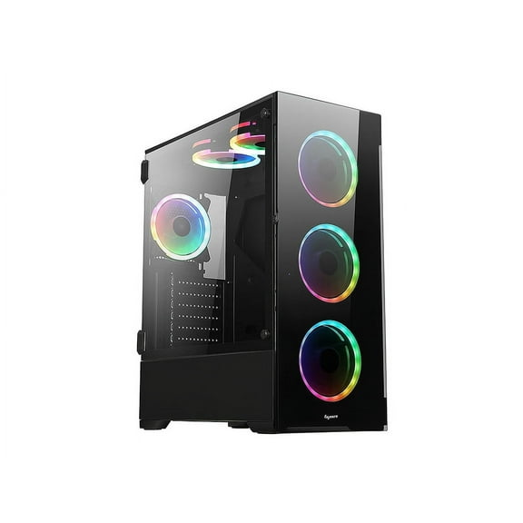 Bluegears b-Voguish (Fans NOT Included) Gaming PC Case with Tempered Glass panels, USB3.0, Support E-ATX, ATX, mATX, ITX. (Fans are sold separately)