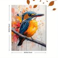 thumbnail image 3 of Qisvanset 12x16 Inch Framed Canvas Wall Art South Africa Malachite Kingfisher Elegant Bird Home Office Wall Art, 3 of 8