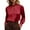 Red, variant on Wensltd Women Trendy Shirts Summer Spring Casual Long Sleeve Blouses Loose Fit Soft Daily Satin Blouse for Women