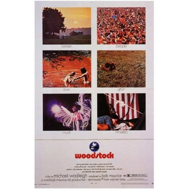 Pop Culture Graphics MOVCD3799 Woodstock Movie Poster, 11 x 17
