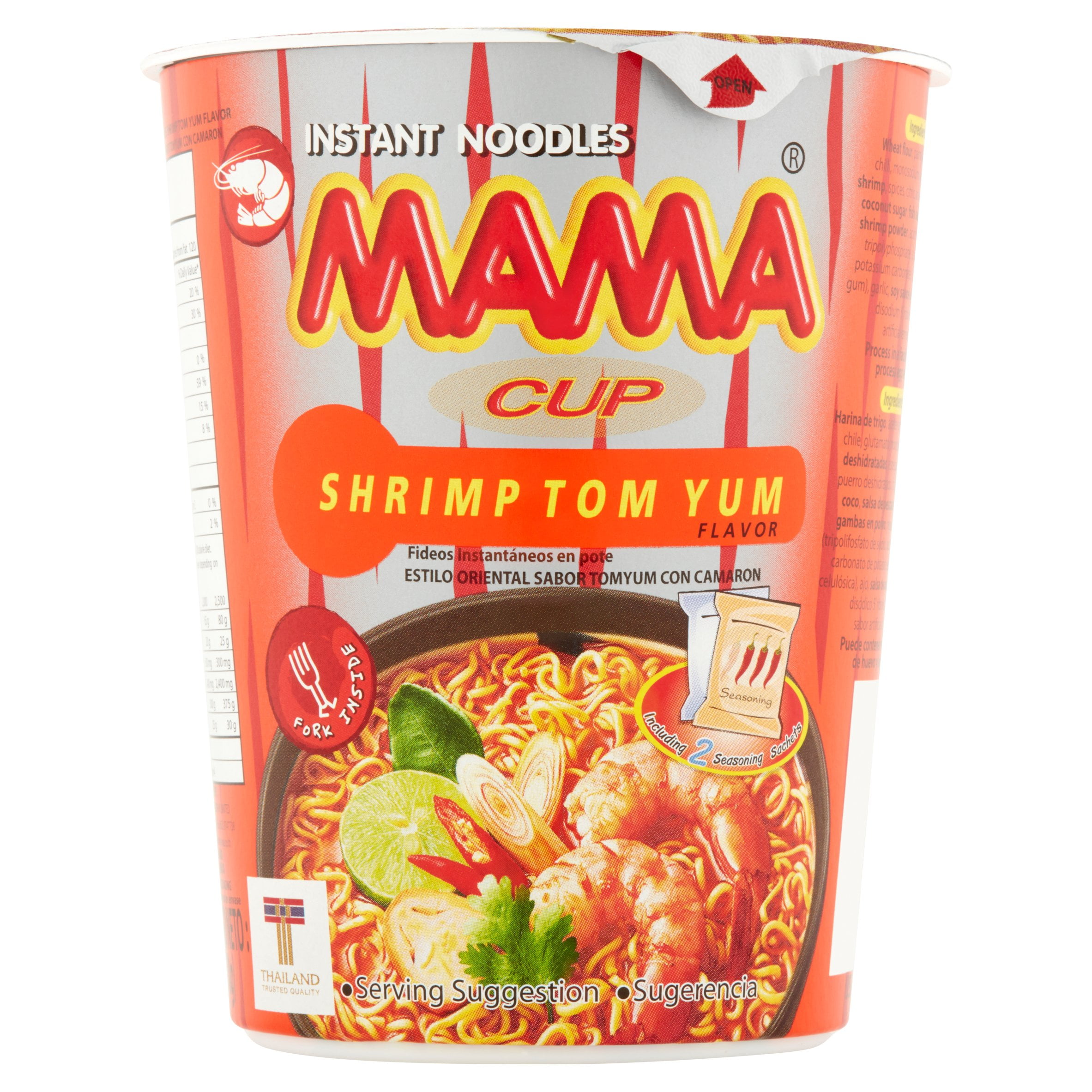 Mama Shrimp Tom Yum Noodles Mama Shrimp Tom Yum Instant Noodles, 2.47 oz - Walmart.com