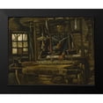 thumbnail image 2 of van Gogh, Vincent 24x20 Black Modern Framed Museum Art Print Titled - A Weavers Cottage, 2 of 5