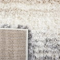 thumbnail image 6 of SAFAVIEH Fontana Shag Damjan Striped Plush Area Rug, Ivory/Grey, 8' x 10', 6 of 8