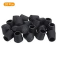 thumbnail image 3 of Uxcell 20Pcs Tapas de patas de silla, 3/8" tapas de pies de PVC antideslizantes, protectores de piso de patas de silla en arco, negro, 3 of 7