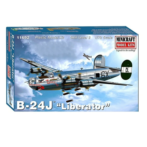 Minicraft Model B-24J USSAF 8th Air Force, 1/72 - 11692