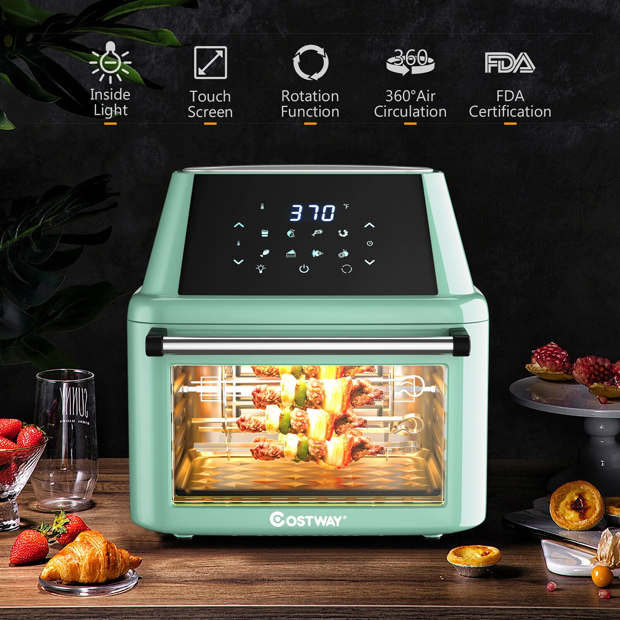 NEW 14qt All-in-one Air fryer, Oven, Rostisserie, Dehydrator With 12  Cooking Functions for Sale in El Paso, TX - OfferUp