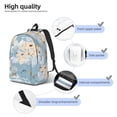 thumbnail image 3 of Rocae Animals Travel World Map for Durable Canvas Backpack Leisure Large Bag Travel Rucksack Multi-function Backpack Medium, 3 of 8