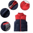 thumbnail image 4 of YTDSCS Kids Toddler down Cotton Vest for Boys Girls Hooded Colorblocking Sleeveless Puffer Jacket for Winter Padded Thickened Warm Waistcoat Size 3-12T, 4 of 9