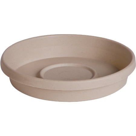2PC Bloem 8 In. Pebble Stone Poly Classic Flower Pot Saucer STT0883 STT0883 718122