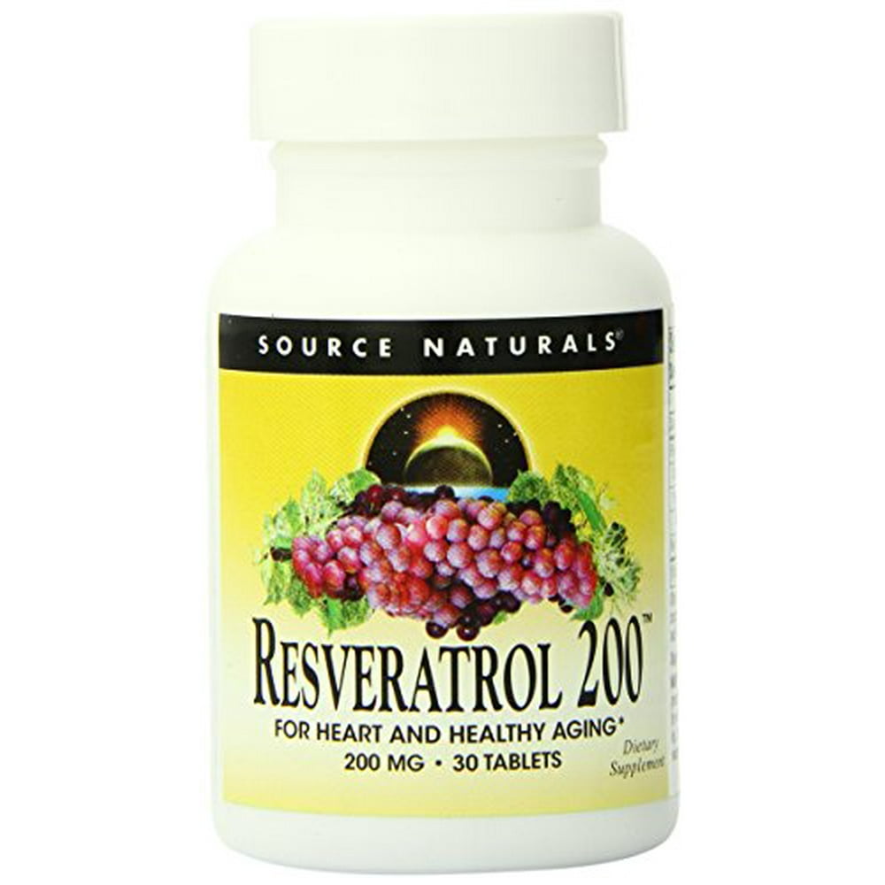 Source Naturals Resveratrol 200, For Heart and Healthy Aging Walmart