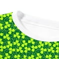thumbnail image 4 of Girls Outfits Boys St. Patrick's Day Long Sleeve Cartoon Prints Tops T Shirt Pants Girls' Clothing Sets, 4 of 5