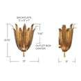 thumbnail image 5 of 1 Light Wall Sconce In Bohemian Style-13.75 Inches Tall And 13 Inches Wide-Textured White Finish Capital Lighting 649511Xw, 5 of 7