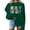 Green, variant on EchfiProm Womens Merry Christmas Sweatshirts Sweatshirt Crewneck Pullover Snowman Long Sleeve Ugly Lightweight Shirts for Adult