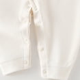 thumbnail image 6 of Linfrsh Infant Baby Girl Plaid Jumpsuit Long Sleeve Ruffle Peter Pan Collar Gingham Romper Fall One Piece Outfit (White,0-3 Months), 6 of 7
