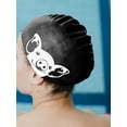 thumbnail image 7 of WIRESTER Black Silicone Swim Cap for Women Men Adults Kids Boys Girls, Silicone Waterproof Swimming and Bathing Caps for Long and Short Hair - Black (Baby Pig), 7 of 7