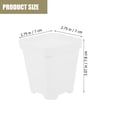 thumbnail image 2 of 20pcs Succulent Plant Flower Pot Plastic Nursery Pots Flower Plant Starter Pots, 2 of 7