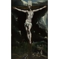 thumbnail image 2 of Theotocopuli, Domenico 17x24 Black Ornate Wood Framed with Double Matting Museum Art Print Titled - Christ on the Cross, 2 of 4