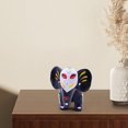 thumbnail image 5 of Day Of The Dead Elephant Sculpture Detailed Resin Animal Decor For Halloween Style A, 5 of 7