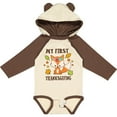 thumbnail image 3 of Inktastic My First Thanksgiving with Fall Fox and Leaves Boys or Girls Long Sleeve Baby Bodysuit, 3 of 5