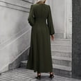 thumbnail image 5 of Tianiyouqing Women's Long Sleeves Bridesmaid Dresses Empire Waist 2025 Empire Waist Pleated Aline Formal Evening Dresses with Slit Army Green XL, 5 of 5