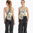 thumbnail image 4 of Sunflower and Truck Design Sling Backpack with Adjustable Strap, Multiple Compartments, Lightweight Durable Crossbody Backpack for Travel and Outdoor Use, 4 of 5