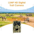 thumbnail image 2 of Digital Trail Camera 12Mp Hd & Trail Camera Motion Activated Night Infrared Vision Waterproof 46Pcs Ir Lights For Outdoor Wild Home Animal Observation Game, 2 of 7