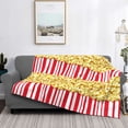 thumbnail image 2 of Fotbe Popcorn Manta de Franela con Estampado, Manta Ultrasuave para Cama, Sofá, Auto, Hipoalergénica y Antibolitas-60"x50", 2 of 6