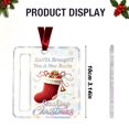thumbnail image 3 of Christmas Money Holder Ornament, 3.14 inch Acrylic Xmas Cash Holder Ornament with Velvet Ribbon, Festive Cash Gift Tag, Holiday Money Clip, Hanging Christmas Tree Decor, Xmas Keepsake Pendant, 3 of 6