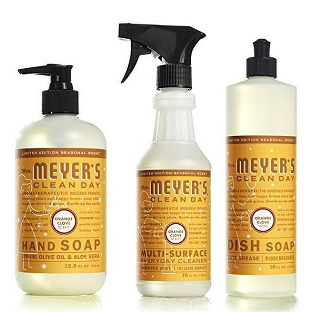 Mrs. Meyers Clean Day Orange Clove Kitchen Basics Set
