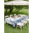 thumbnail image 4 of Outdoor Tablecloth with Umbrella Hole for Patio/Picnic/Party/Camping, Blue Coastal Octopus Waterproof Table Cloth Rectangle Table Cover Washable, Summer Ocean Sea Coral Shells (54"x 80"), 4 of 9