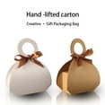 thumbnail image 4 of Cateissary Cajas de regalos de papel Kraft con cinta DIY Galleta Snack Candy Bag Cumpleaños Boda Chocolate Party Favors Bolsas Decoraciones Almacenamiento y organización del hogar Blanco 6*3*4.5 cm, 4 of 6