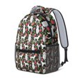 thumbnail image 2 of White Poodle Dog Hawaiian Floral Backpack for School,Cute School Bag,Schoolbag with Adjustable Shoulder Straps & Padded Back,15.3"x11"x6.7", 2 of 6